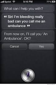 Image of Apple Siri conversation