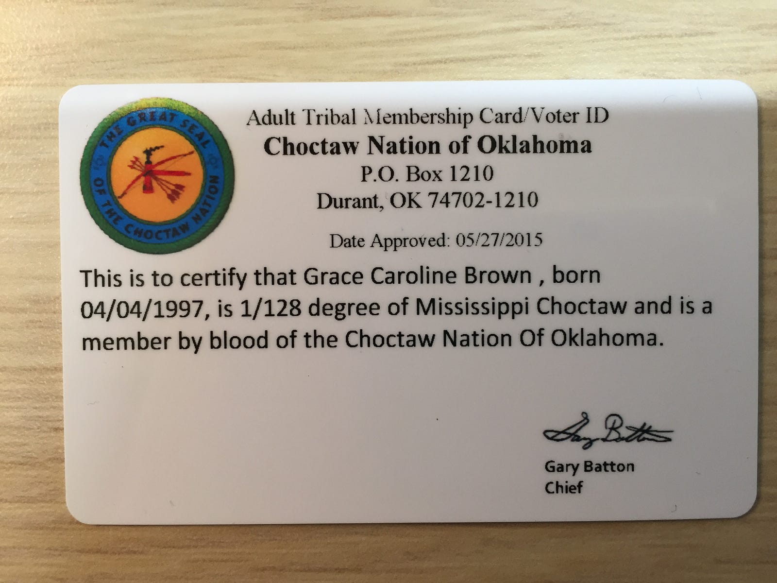 Choctaw Indian Card Benefits