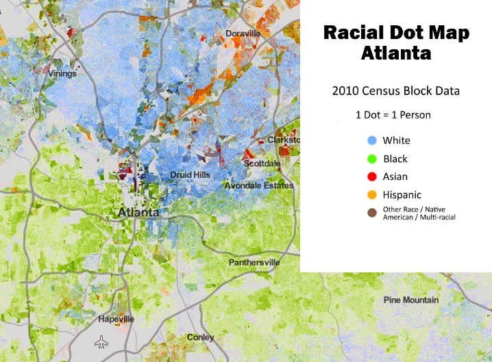 Atlanta’s Patterns Of Segregation And Where They Originate