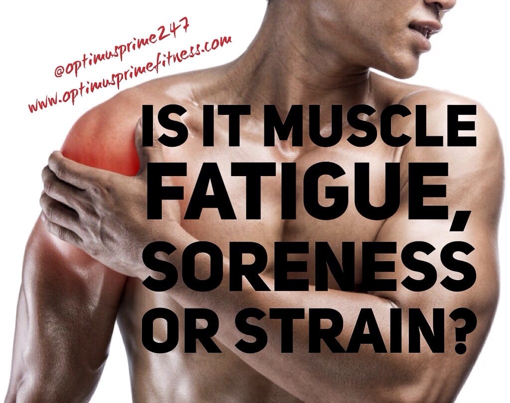 Is It Muscle Fatigue, Soreness, Or Strain? Paul A. Johnson Medium