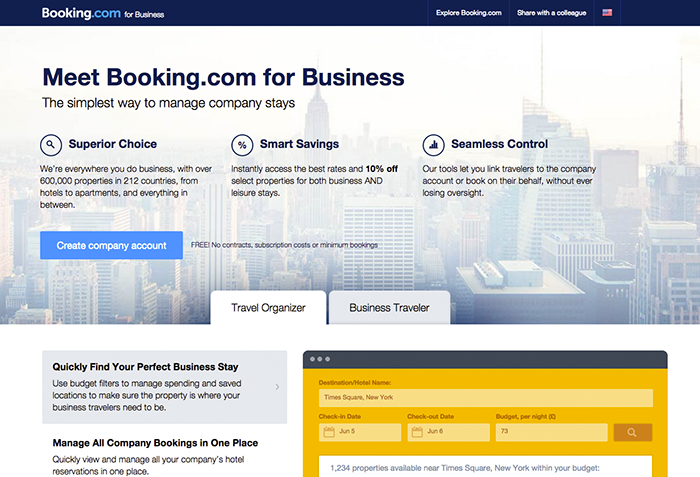 booking.com business travel