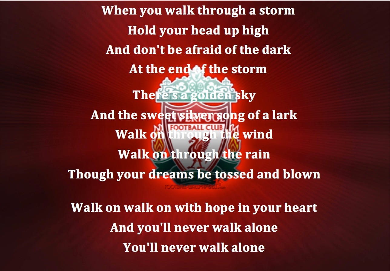 Liverpool FC: You’ll Never Walk Alone On The KOP Stand