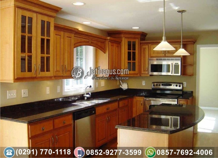  Jual  Kitchen  Set  Minimalis Jati  Asli Jatibagus Jepara 