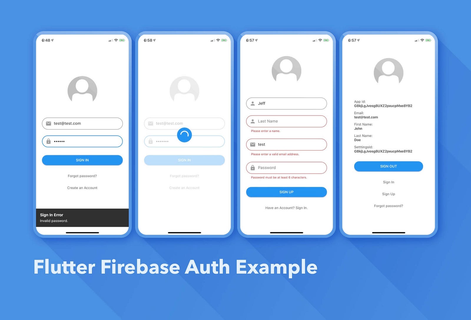 Flutter Auth with Firebase Example – Jeff McMorris – Medium