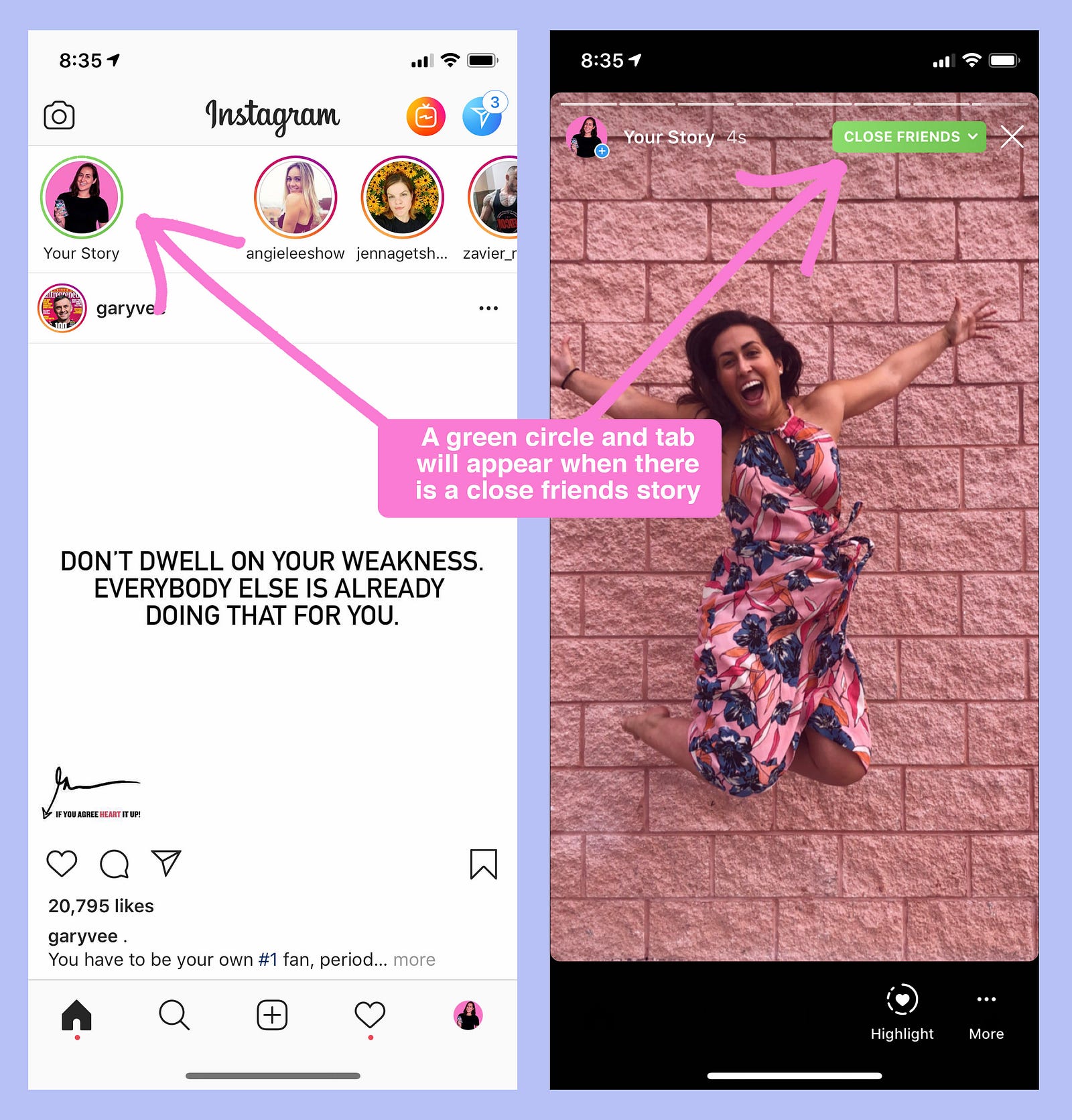 stories or in the settings panel you can add people you wish to make your close friends so they can see stories nobody else on your following list will - instagram following list