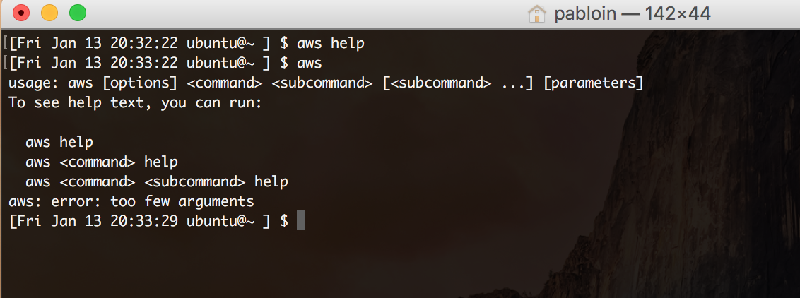 Ubuntu aws cli что это