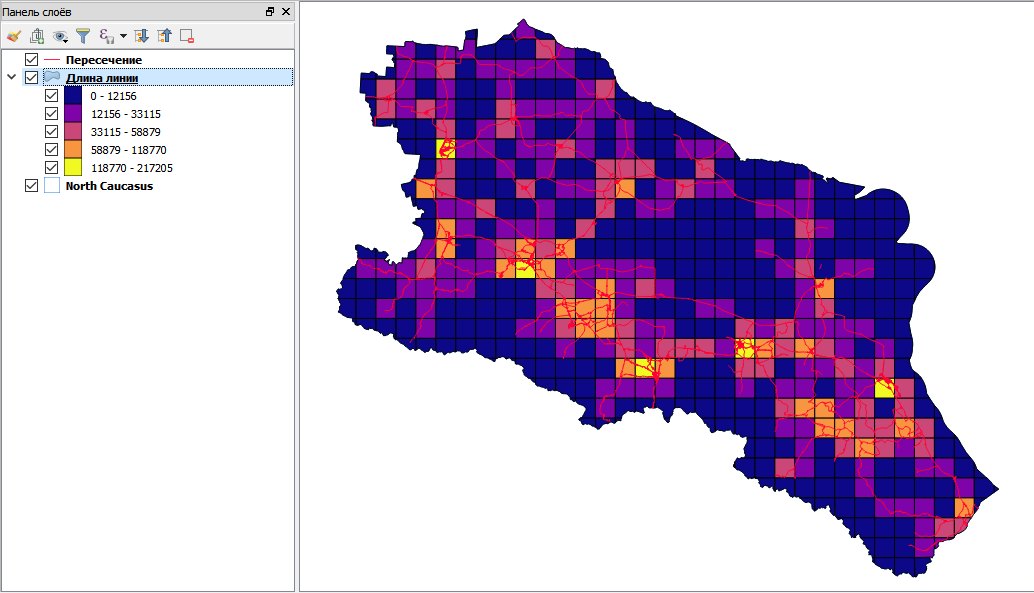 Тепловая карта qgis