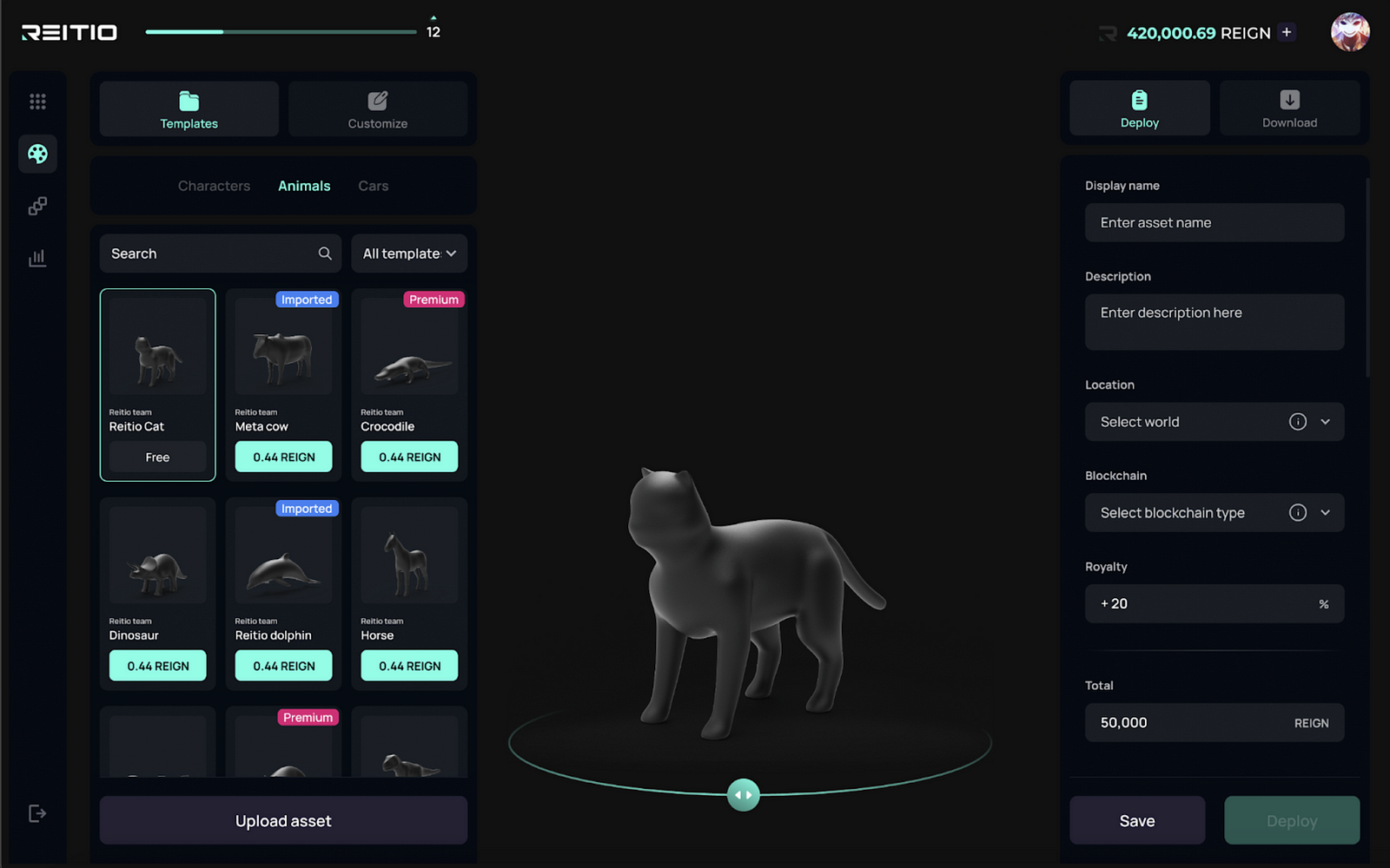 Reitio 3D editor: Metaverse user-generated content made simple