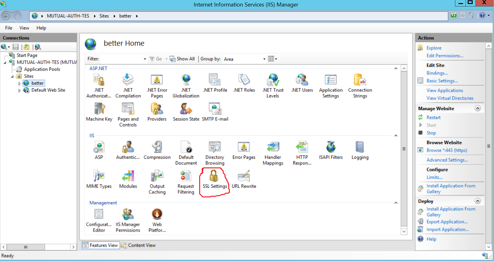 machine 8 key iis generate certificates mutual 8 client Configuring for IIS authentication on