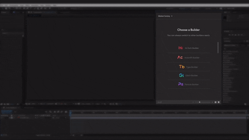 HiTech Builder After Effects HUD Easy To Use Workflow