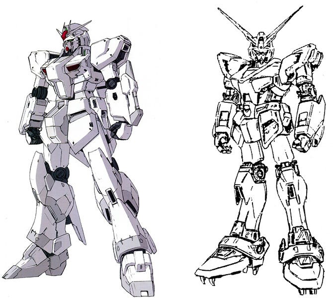 Gundam NT Design History: Narrative Gundam – Tom Aznable – Medium