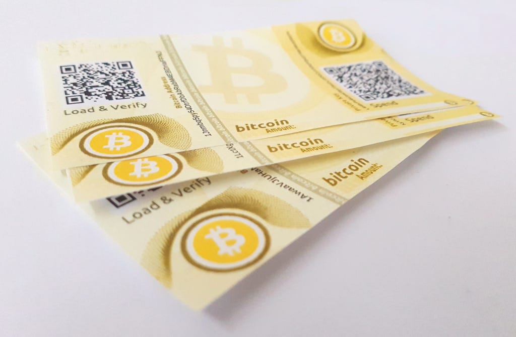 como usar carteira de papel bitcoin