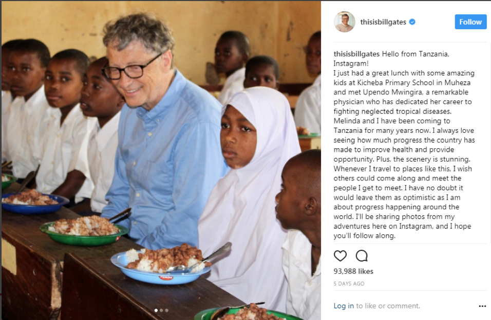 you may not have seen the news on forbes cnet or cnbc but the new instagrammer is bill gates and he s now posting via thisisbillgates - follow instagram gate