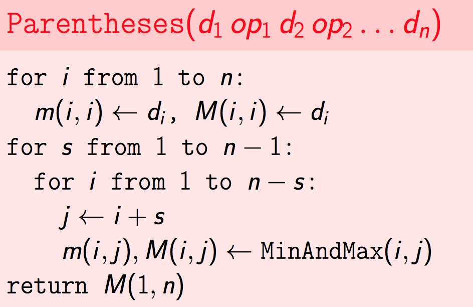 Course 1 — Algorithmic Toolbox — Part 4: Dynamic Programming