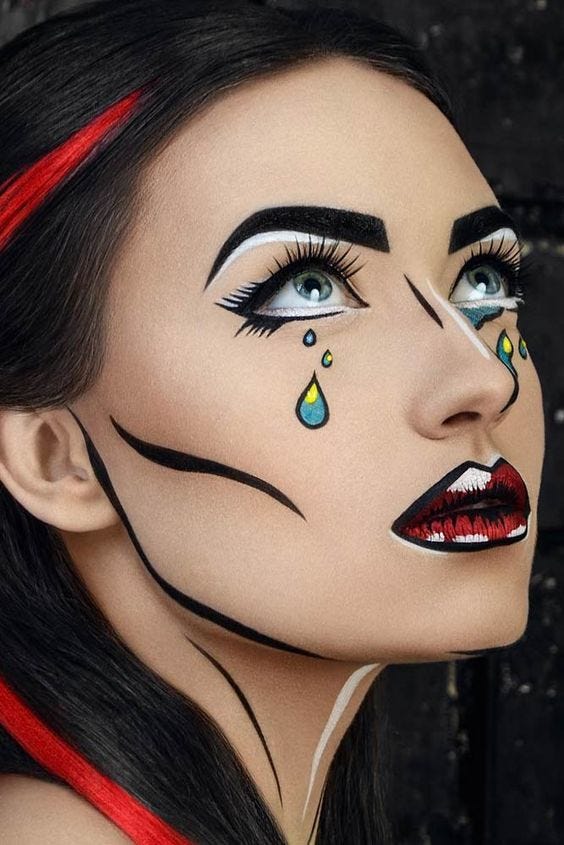 cara makeup halloween tanpa wax