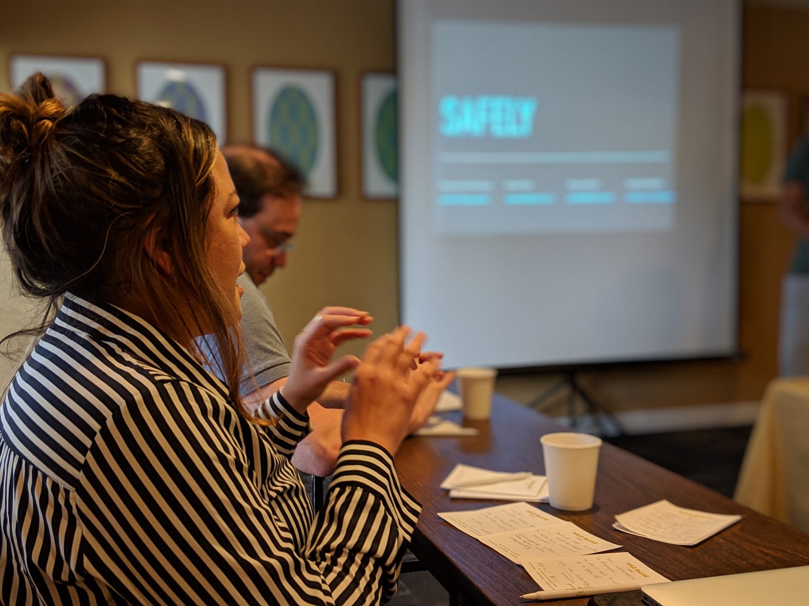 Isadora Kimura, Sr. Product Manager at BetterUp, giving valuable feedback on our Demo Da