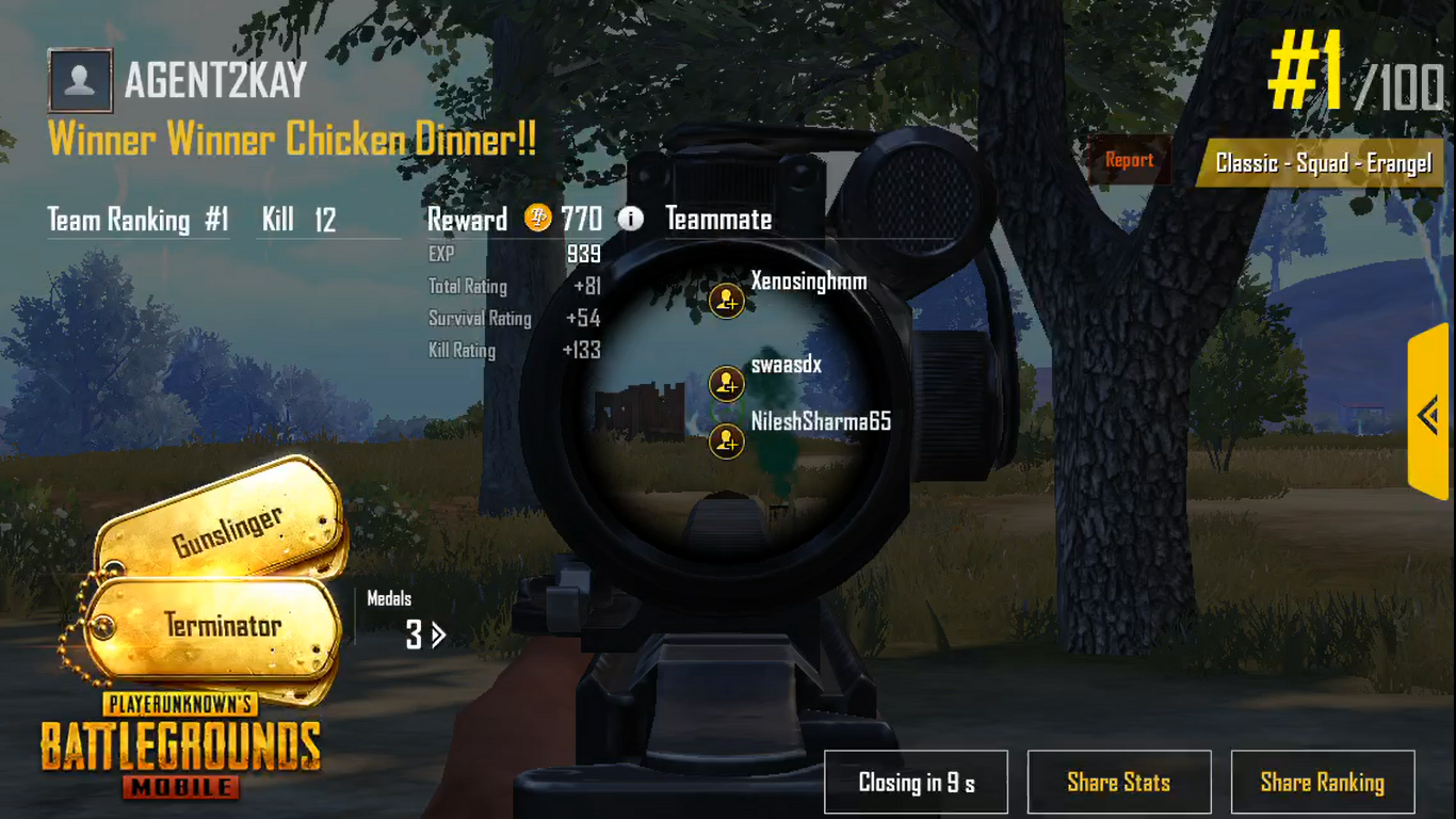 How To Get Chicken Dinners On Pubg Mobile Danie Rayn Medium - winner winner chicken dinner