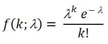 Poisson distribution formula