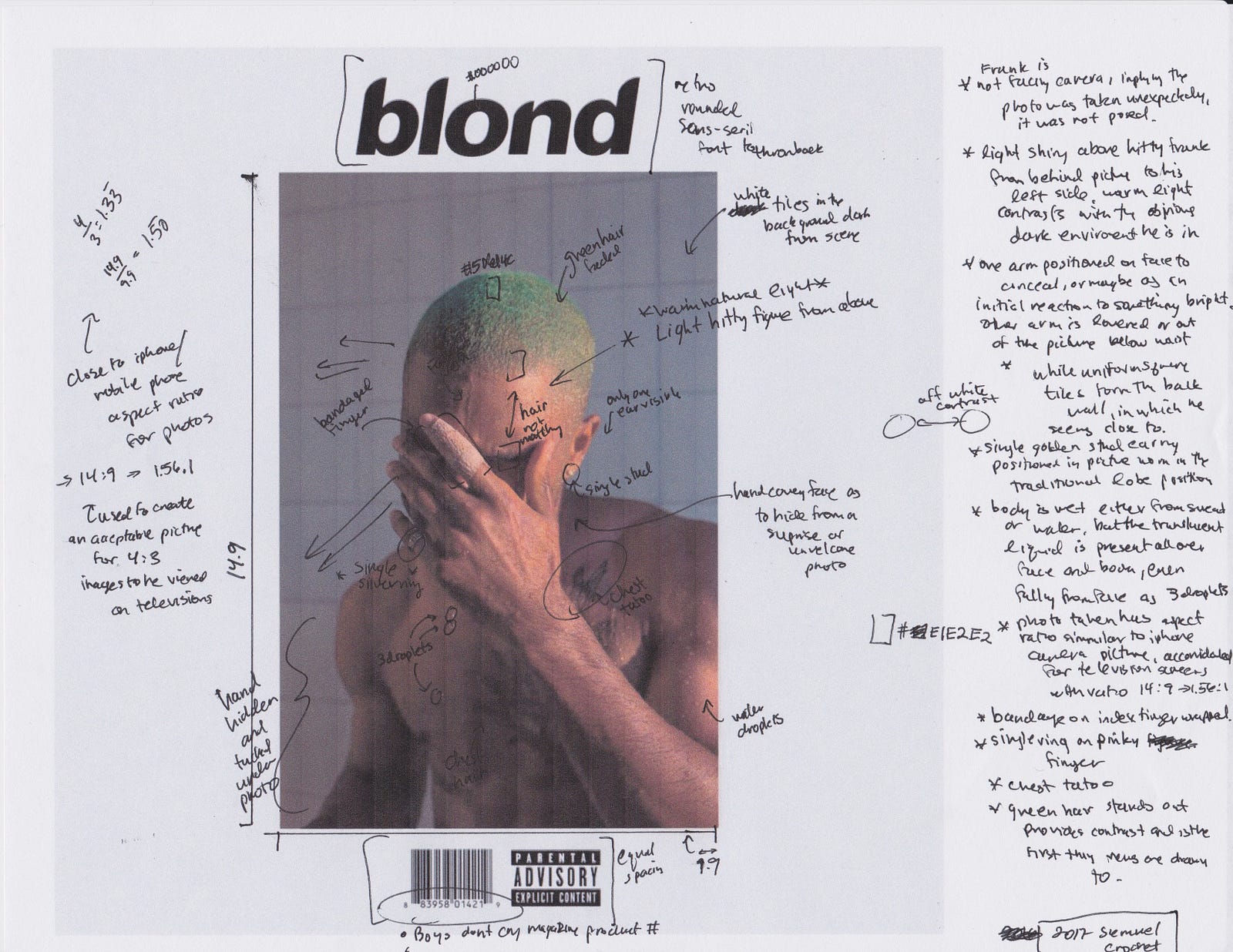 Frank Ocean Blonde Album Cover Font Californialop