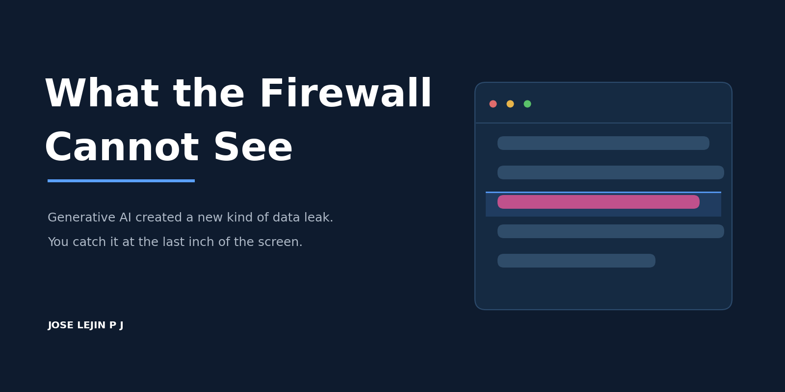 What the Firewall Cannot See