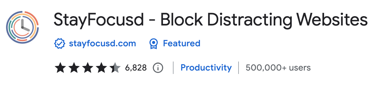 StayFocusd — Block Distracting Websites