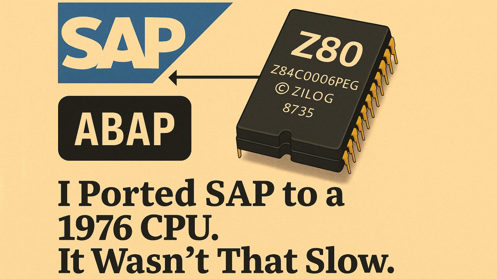 I Ported SAP* to a 1976 CPU. It Wasn’t That Slow.