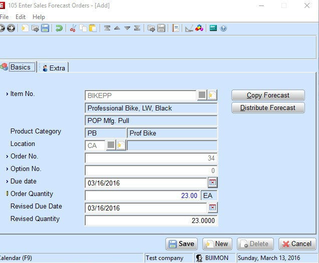 Exact Macola Add-On Solution: Sales Forecasting Application for Exact