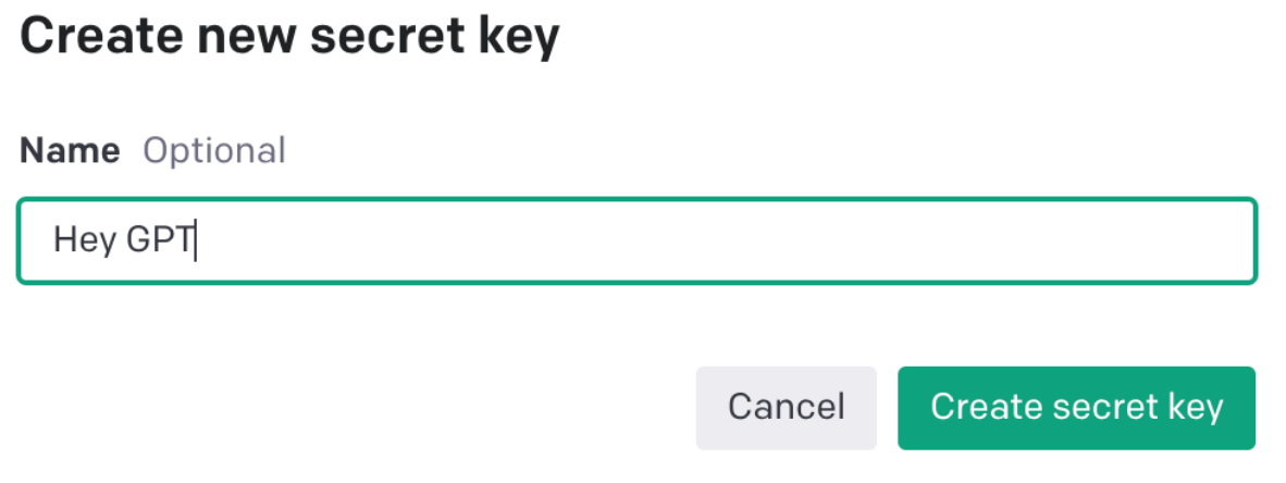 ChatGPT Secret Key