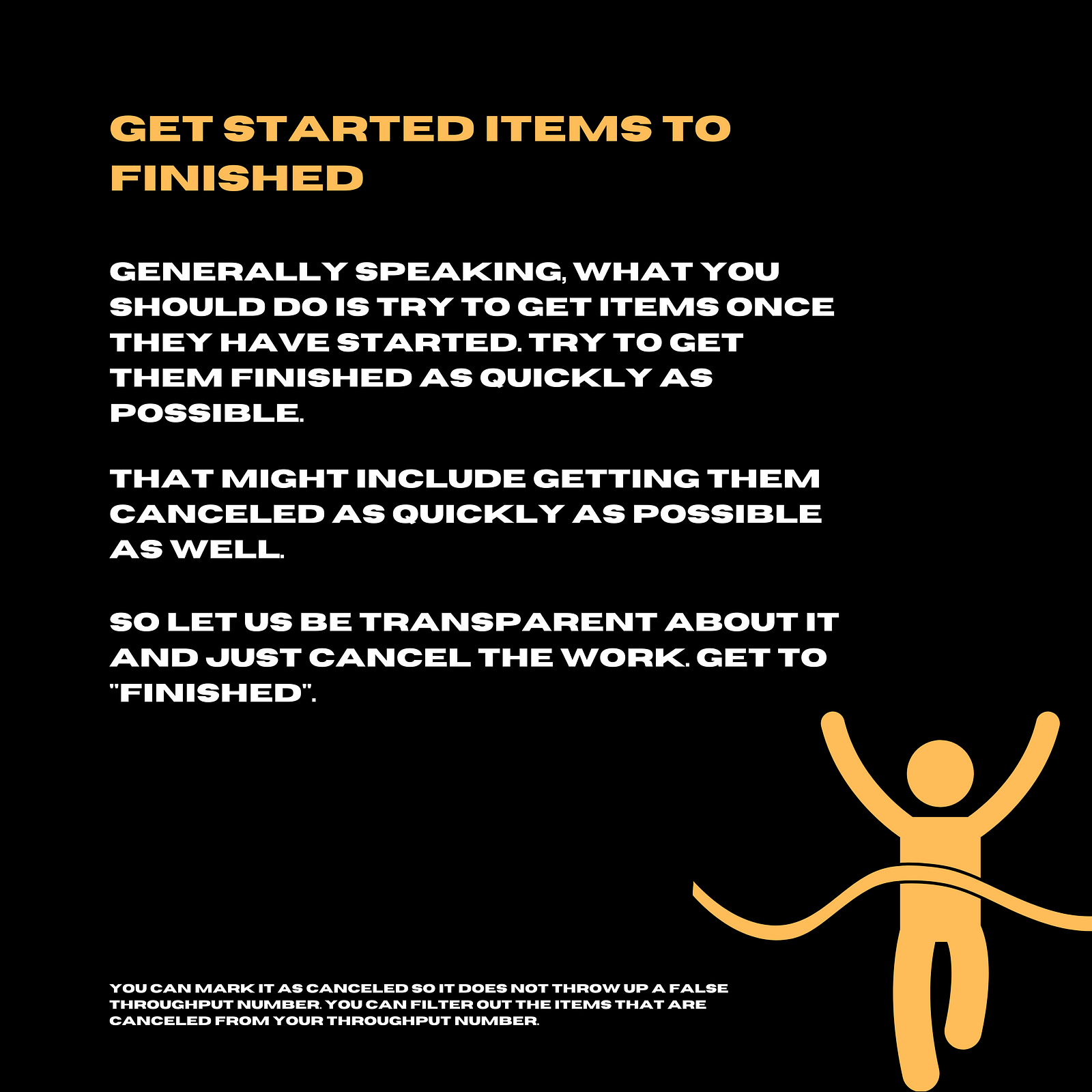 get started items finished