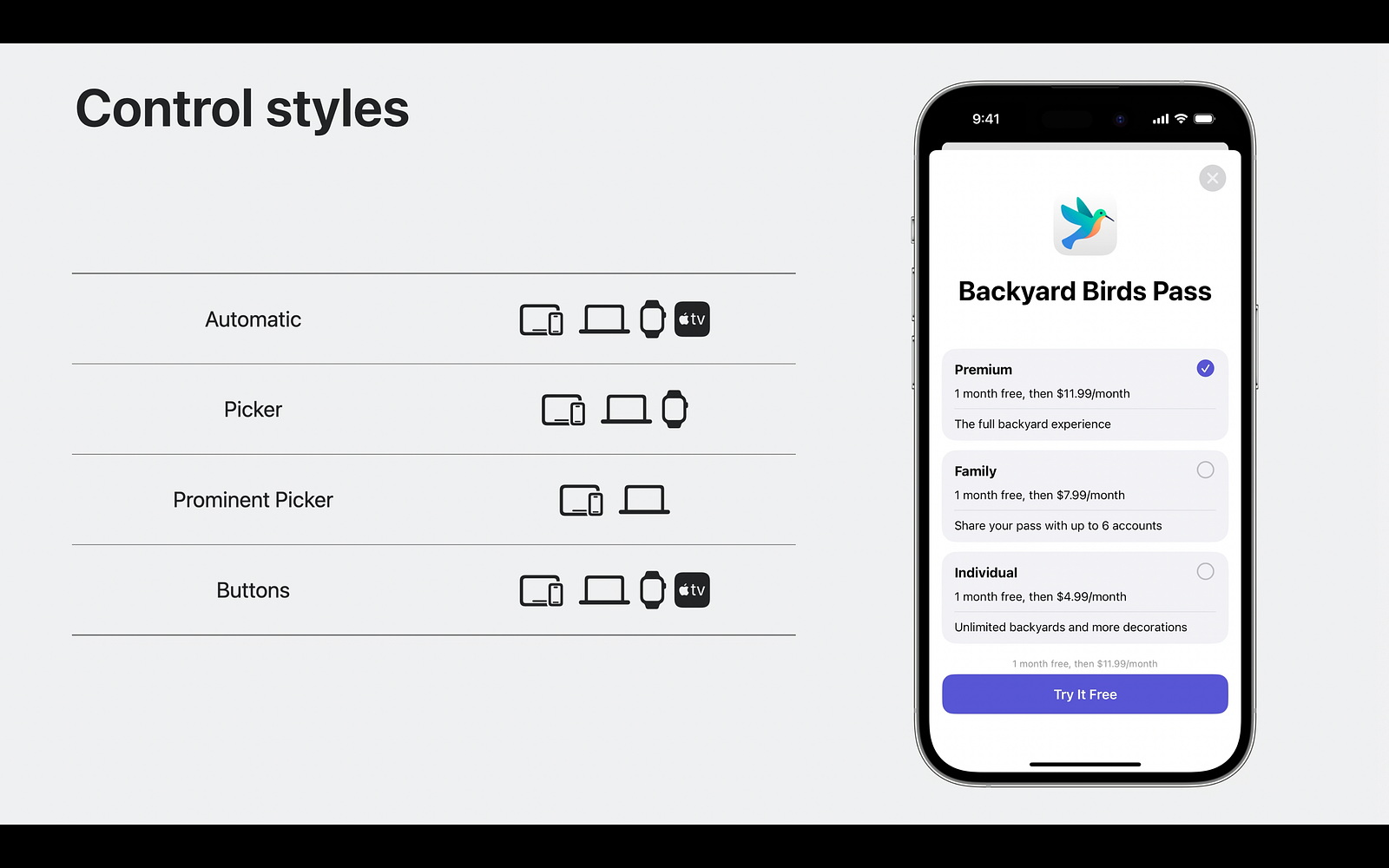 storekit control styles