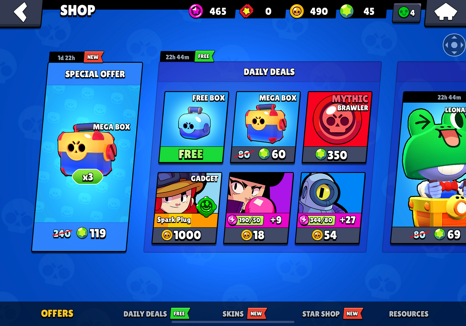 2ndpotion Level Up 3 - brawl stars mythic brawlers special offer