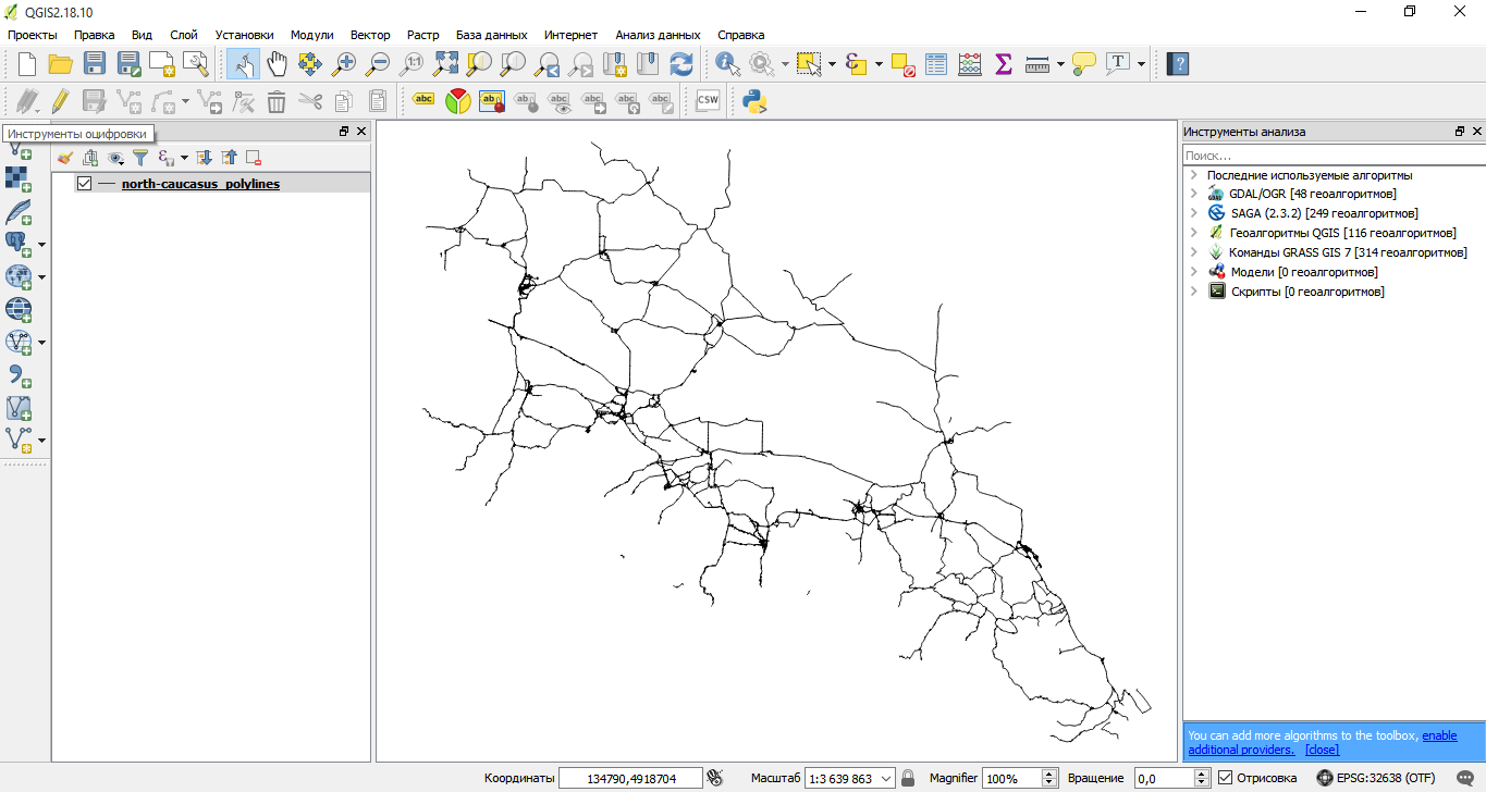 Тепловая карта qgis