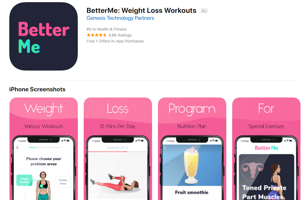 What’s new, fitness fans? Review of BetterMe weight loss and fitness app