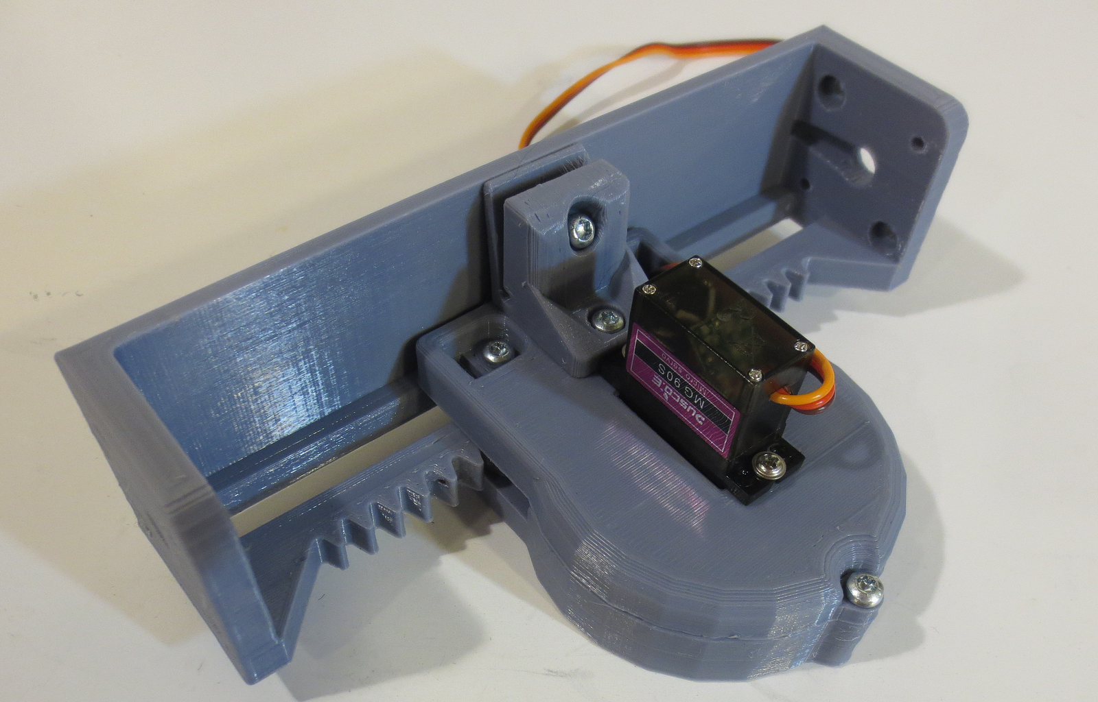 3DPrinted Linear Actuator Powered by a Micro Servo