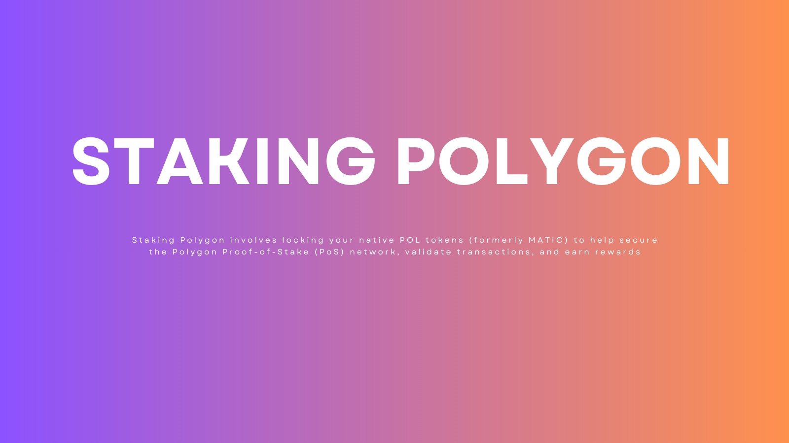 How to Stake Polygon: A Step-by-Step Migration Guide from MATIC to POL