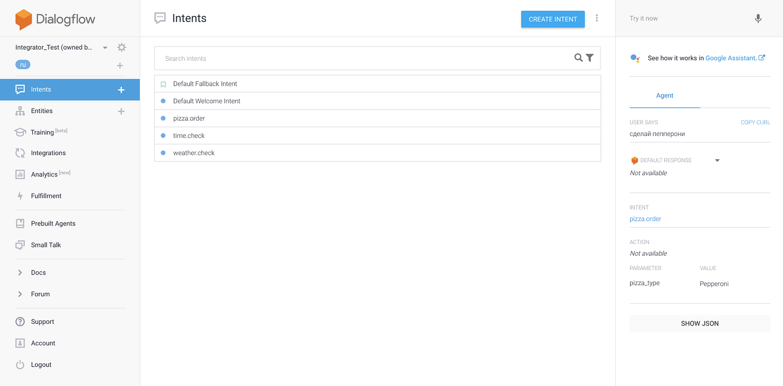 DialogFlow (API.AI) to ChatFuel integration — easy as 1.2.3 with Integrator