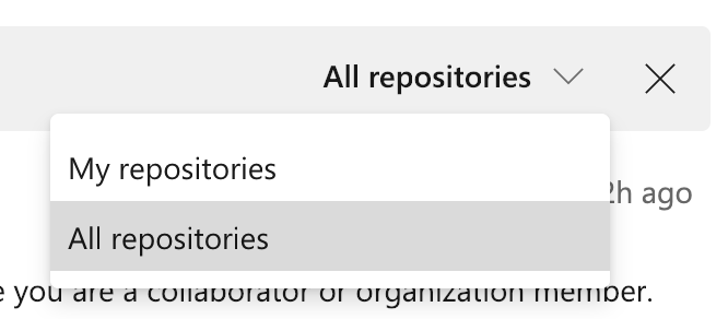 See all repositories See all repositories