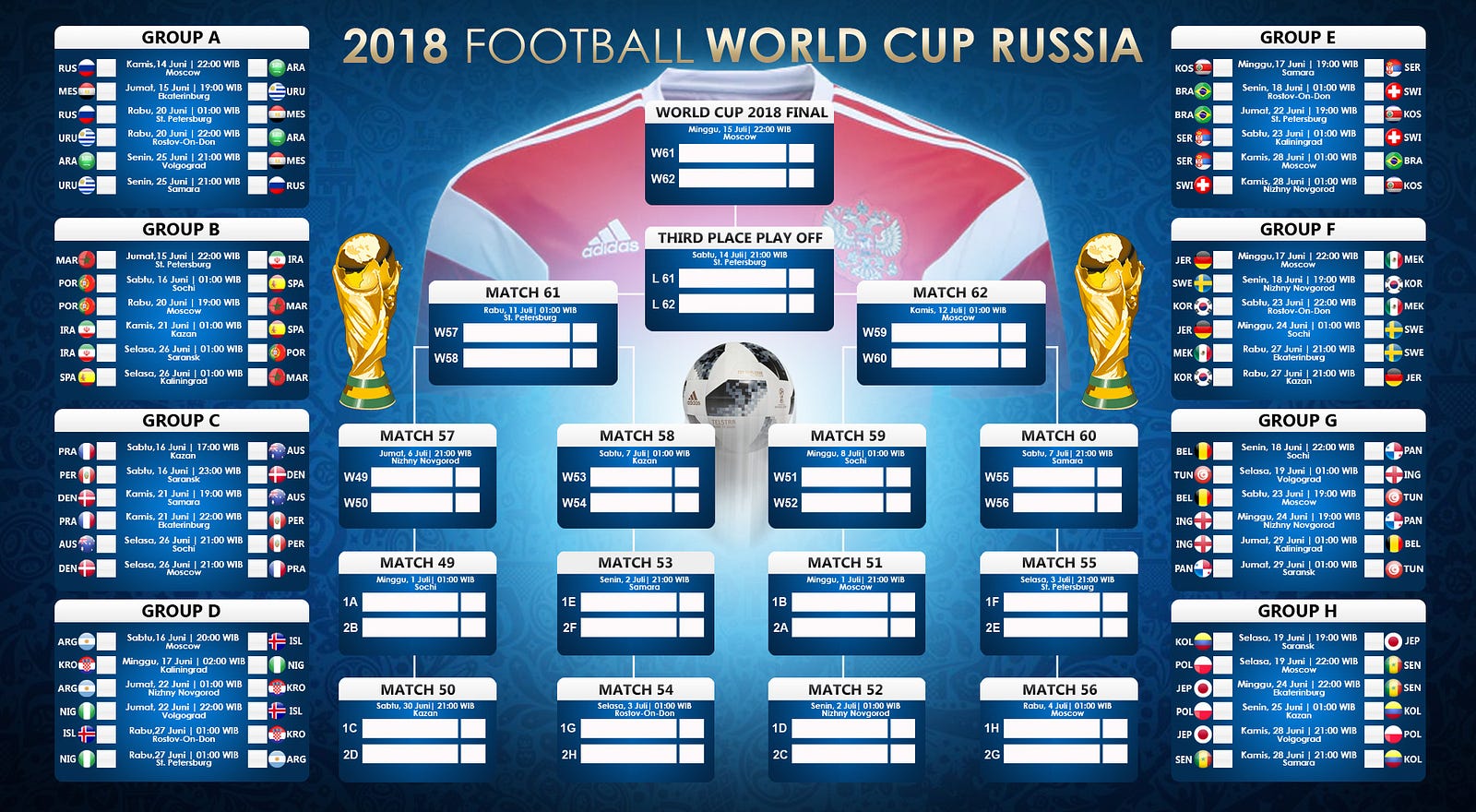 Gambar Hd Jadwal Piala Dunia 2018 - Roki Gambar