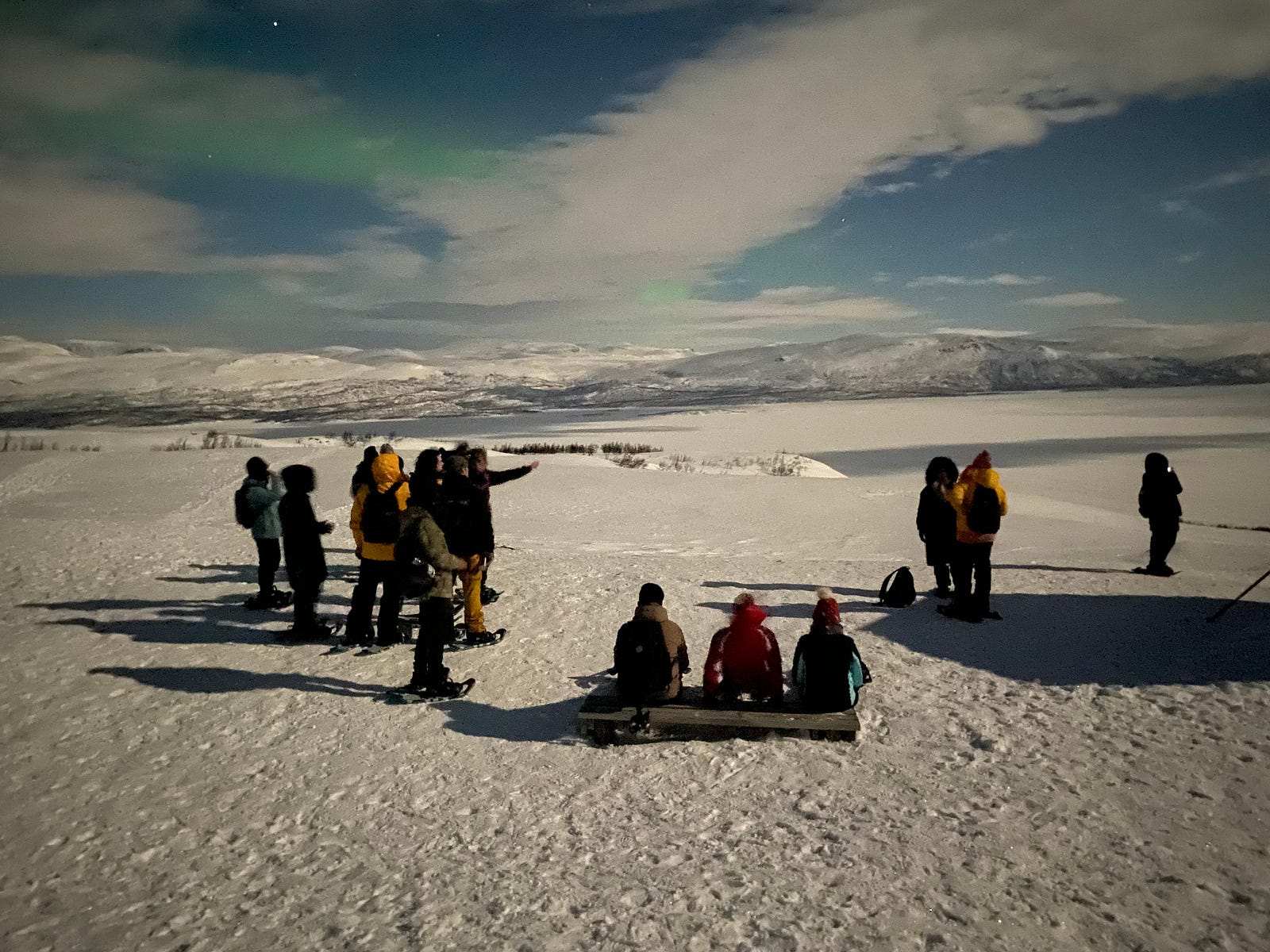 Kiruna 瑞典 雪地夜行