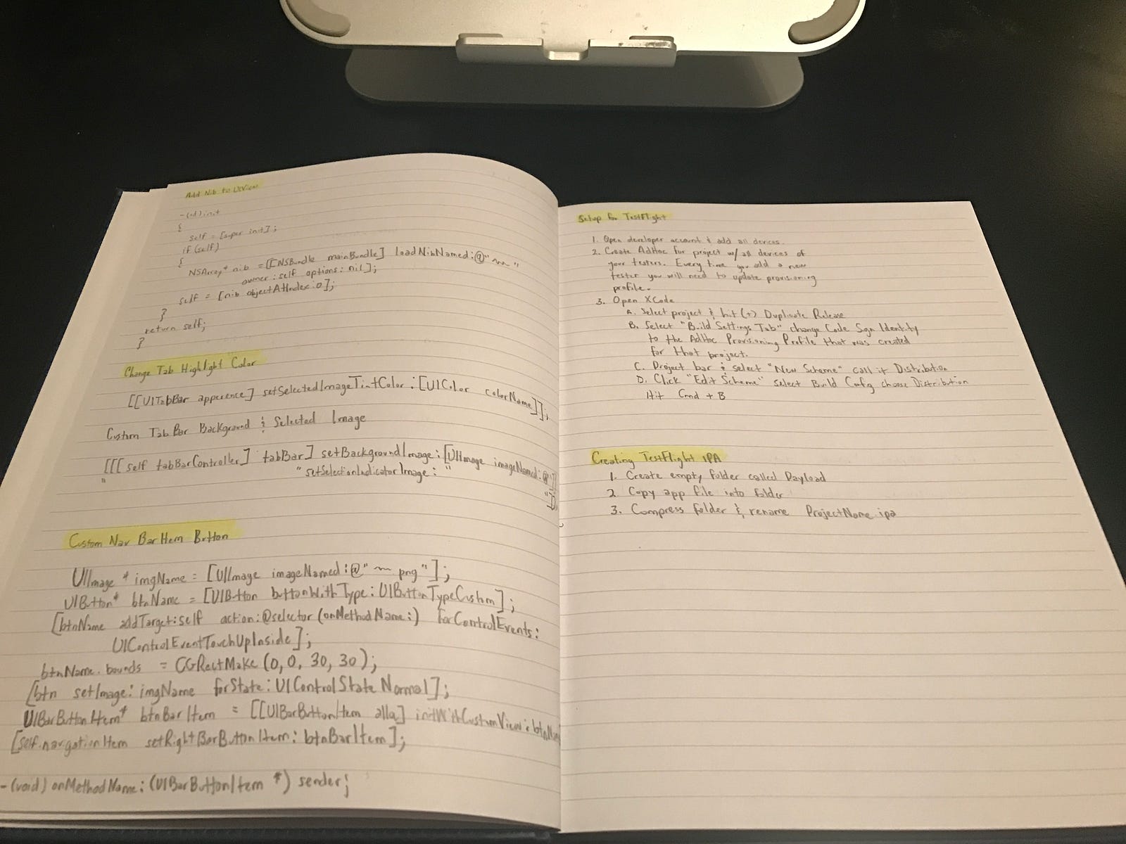 How I take programming notes with the Apple Pencil and the iPad Pro.