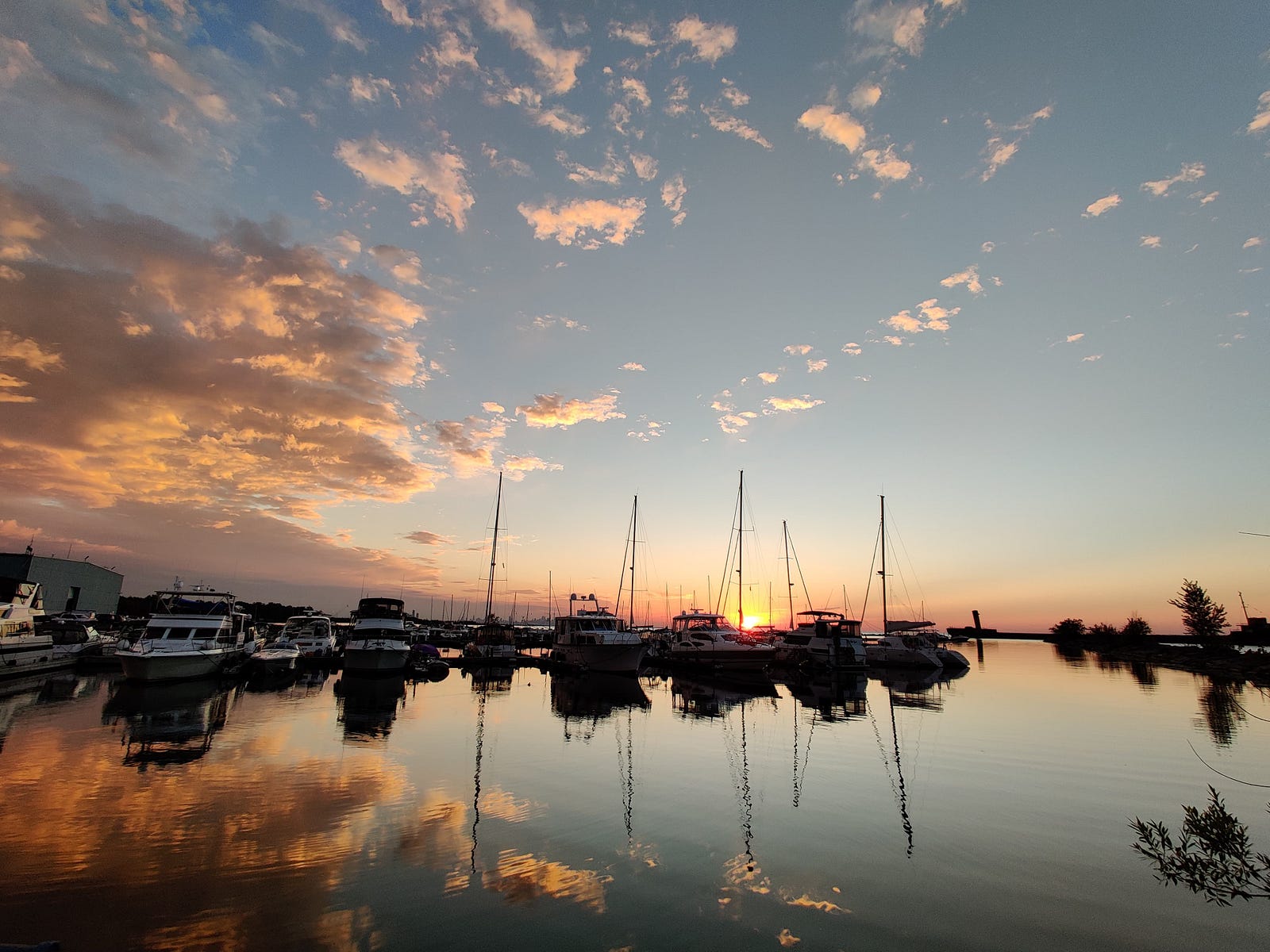 Sunrise at the lake.