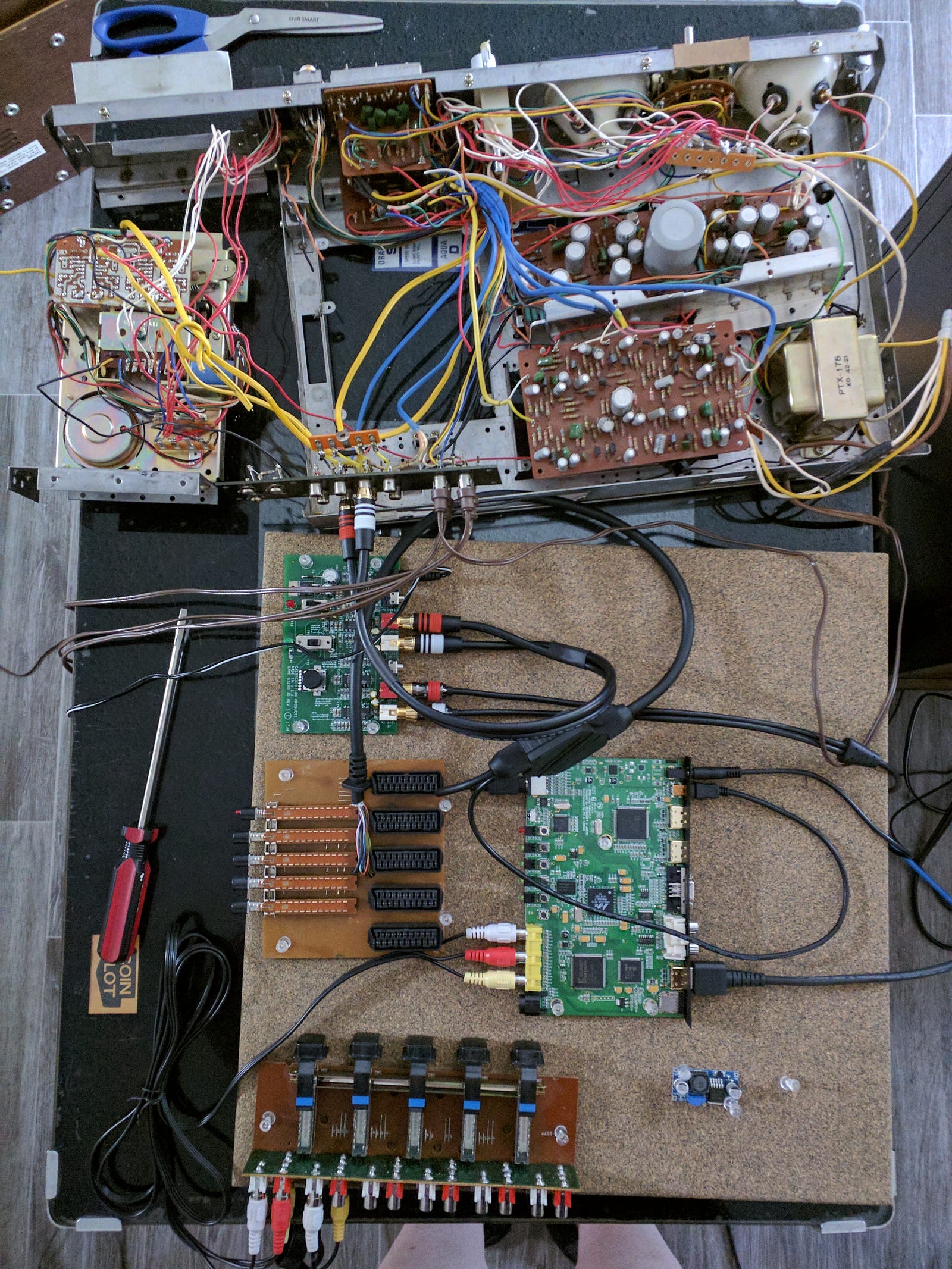 I've already partially dismantled my quadraphonic system to get it ready to move into a new chassis along with the other components at this point.