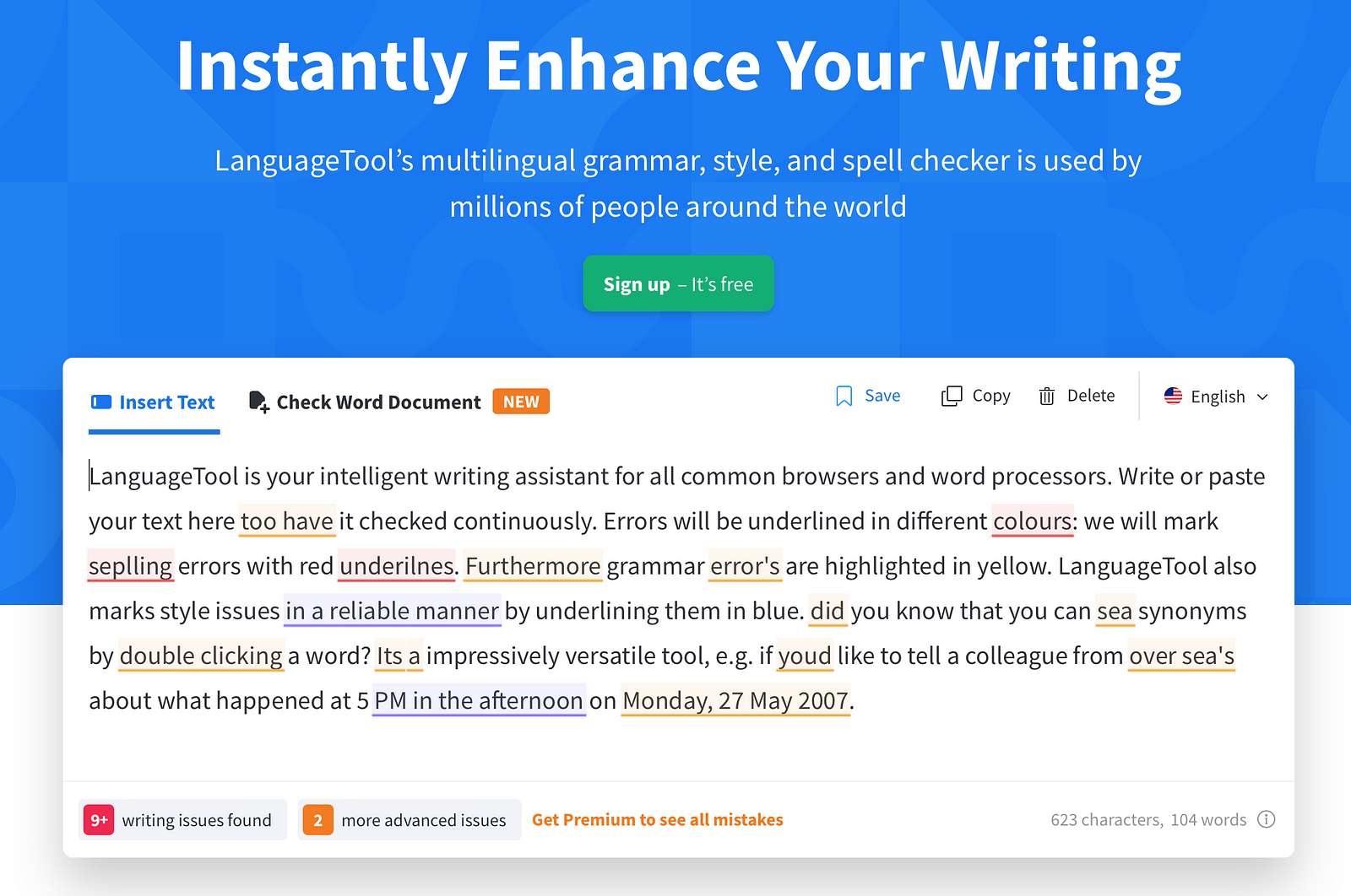 LanguageTool website