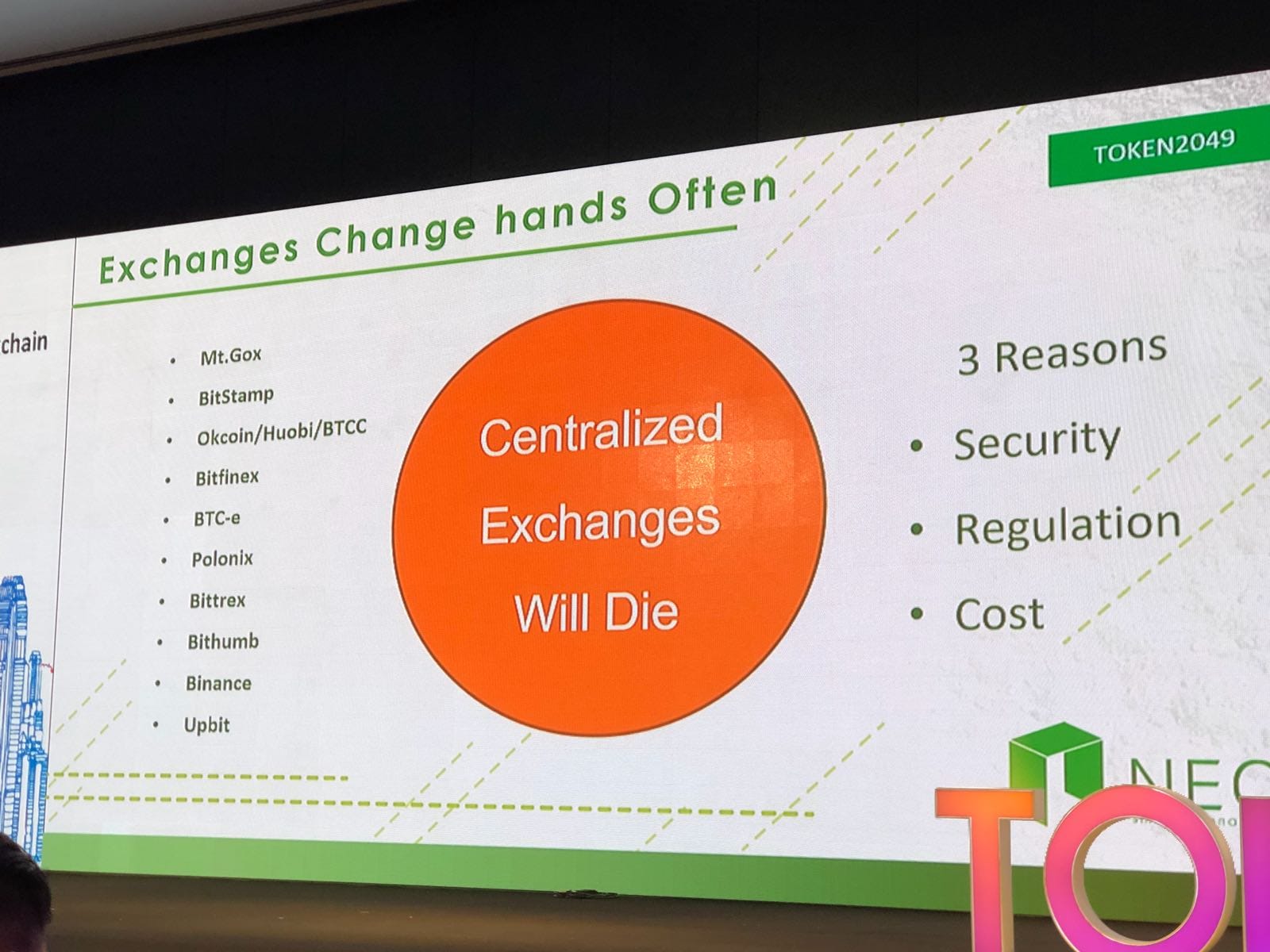 “Centralised Exchanges Will Die” — Da Hongfei’s slides at Token 2049