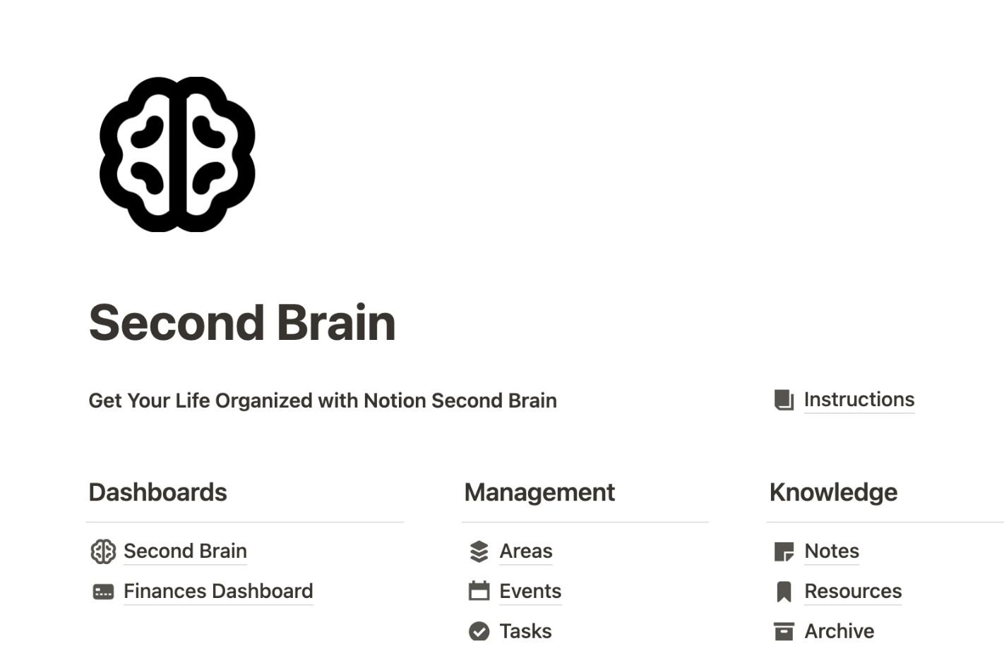 Notion - Second Brain