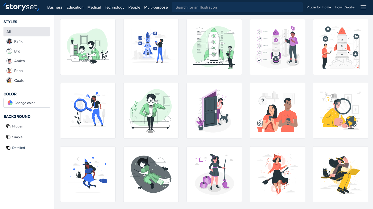 By Freepik. Illustrated scenes with deep customization and built-in animation. Best for presentations, onboarding flows, and content that benefits from motion.