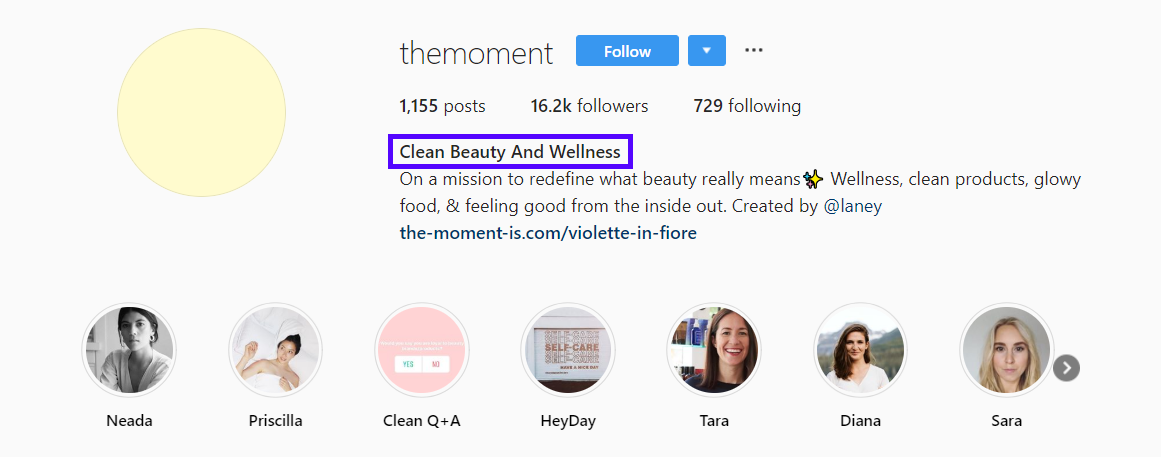 while the moment s username doesn t explicitly tell us about what or who it s for right off the bat their name does the job quite well - what does followed by mean on instagram