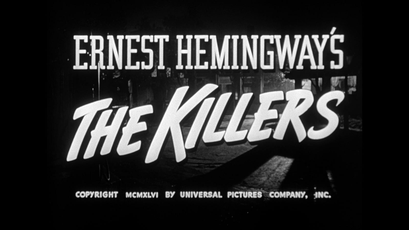 Image result for the killers hemingway