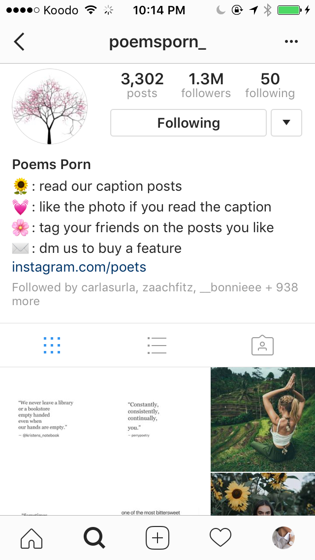 this account has one point three million followers and it only keeps growing but are all the followers your target market nah son - i need 50 followers on instagram