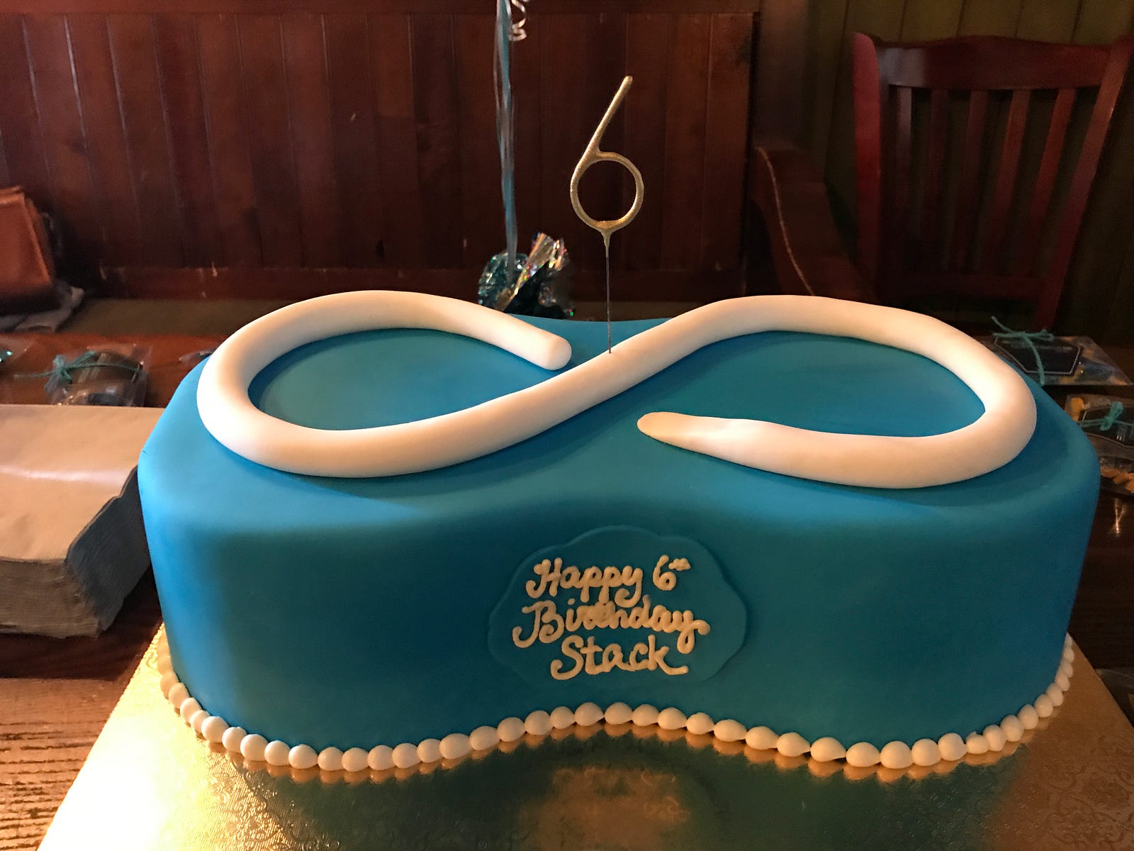 startup founder anniversary cake